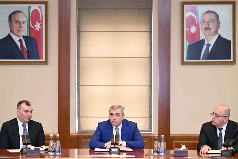 Maliyyə naziri Sahil Babayev kollektivə təqdim edilib