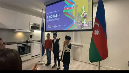 Helsinkidə Zəfər Günü qeyd edilib