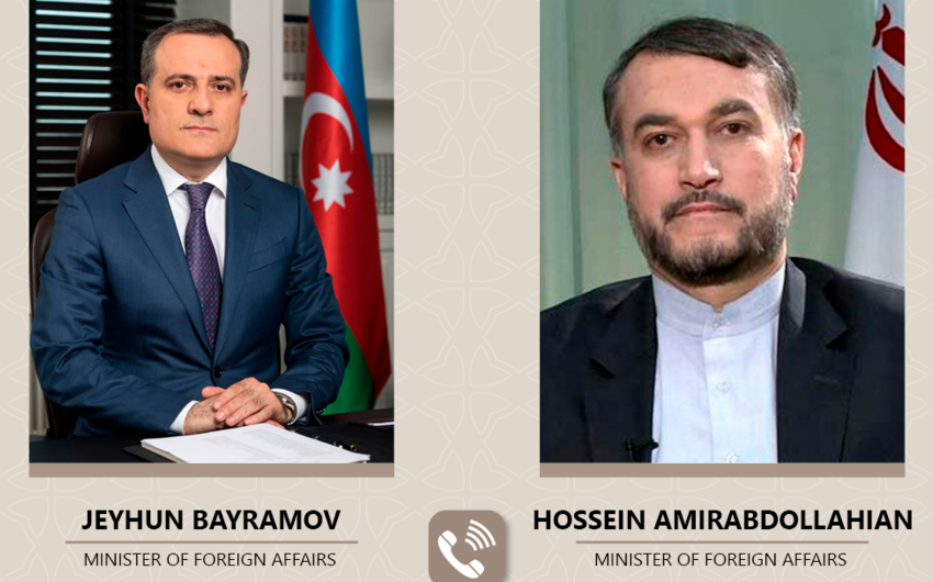 Ceyhun Bayramov iranlı həmkarı ilə bəzi mövcud problemləri müzakirə edib