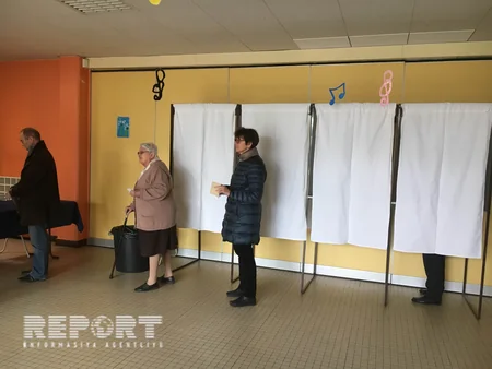 Fransua Olland prezident seçkilərində səs verib - FOTO - YENİLƏNİB