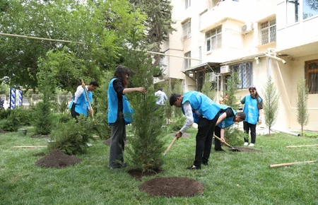 Bakıda abadlaşdırılan növbəti həyət sakinlərin istifadəsinə verilib