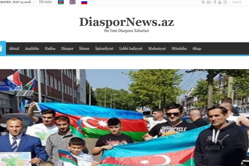 News portal on Azerbaijani Diaspora in 3 languages created
