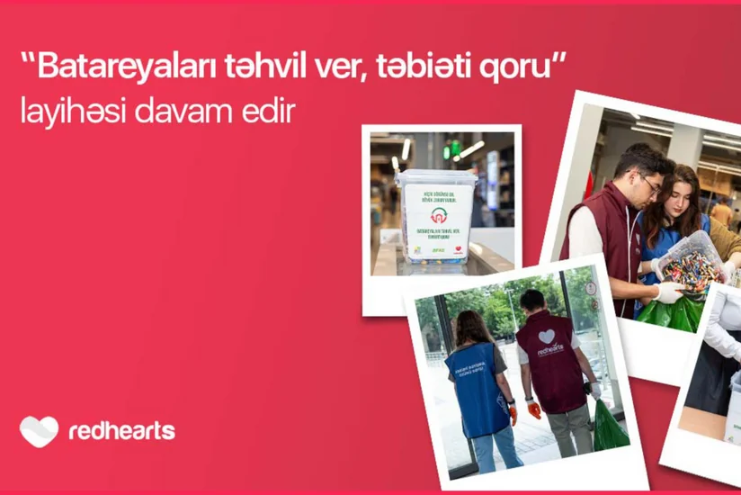 “Batareyaları təhvil ver, təbiəti qoru” layihəsi çərçivəsində 96 kq işlənmiş batareya təhvil verilib