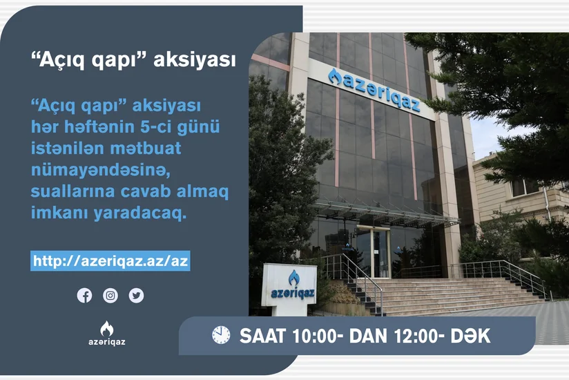 “Azəriqaz”ın baş direktoru medianın suallarını cavablandıracaq
