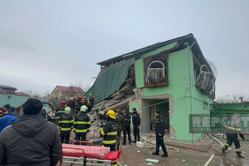 Novxanıda partlayış olub, yaralananlar var