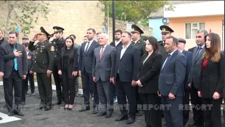 Qobustanda Vətən müharibəsi şəhidinin xatirəsinə inşa edilən bulaq kompleksinin açılışı olub