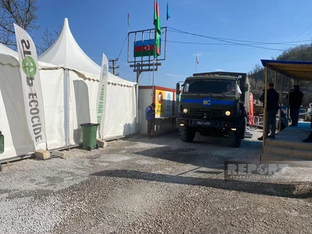 Xankəndi-Laçın yolunda sülhməramlıların 83 avtomobili maneəsiz keçib - YENİLƏNİB-5
