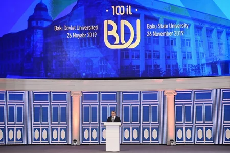 President Ilham Aliyev attended ceremony to mark 100th anniversary of Baku State University
