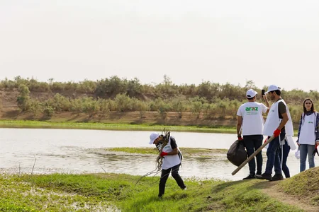 “Araz” supermarketlər şəbəkəsi “Araz”ın sahilində” təmizlik aksiyasına start verib