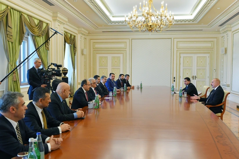 President Ilham Aliyev receives delegation consisting of members of Grand National Assembly of Türkiye