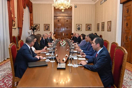 Sahibə Qafarova Bolqarıstanın Prezidenti ilə görüşüb