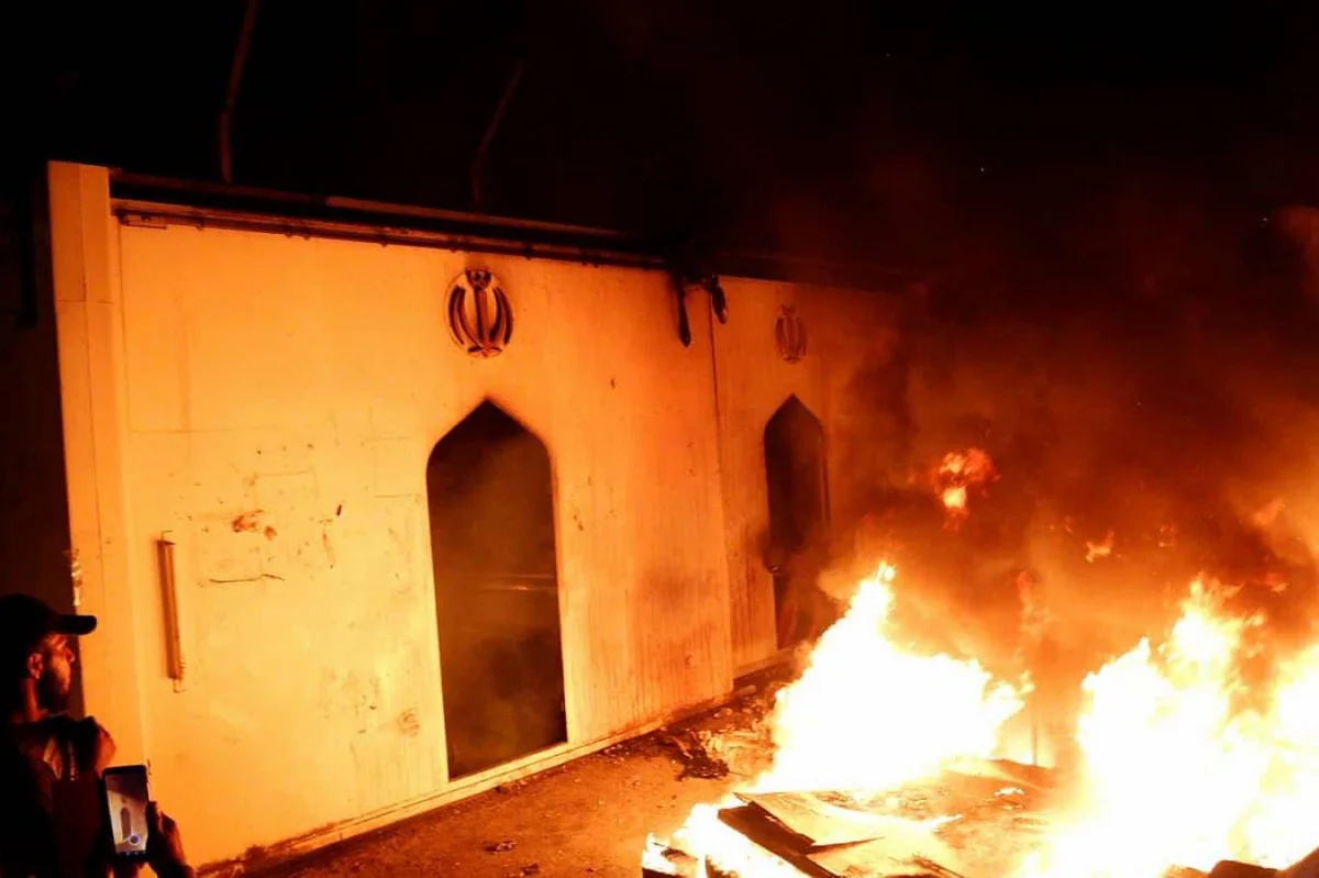 Iran’s consulate in Karbala set on fire