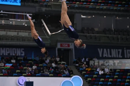 Bakıda batut gimnastikası üzrə Dünya Kubokuna start verilib - FOTOREPORTAJ