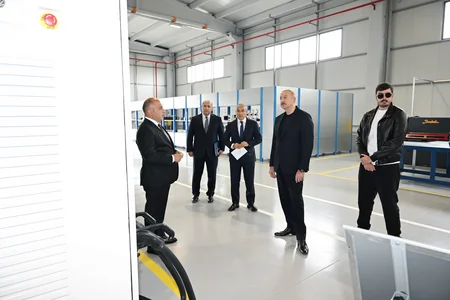 Prezident İlham Əliyev Ağdam Sənaye Parkında görülən işlərlə tanış olub, yeni zavodların açılışlarında iştirak edib