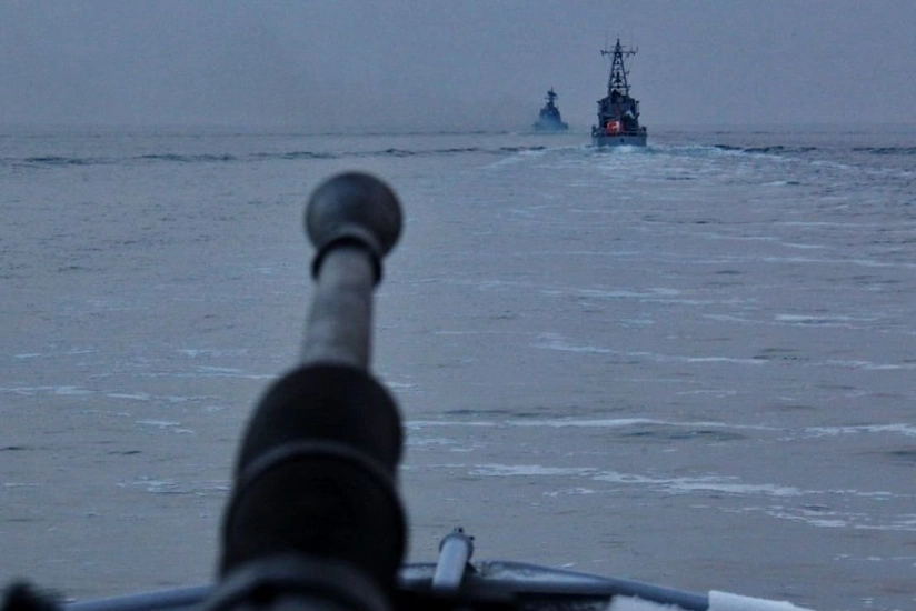 Ukrayna Hərbi Dəniz Donanması Qara dənizdə təlim keçirib