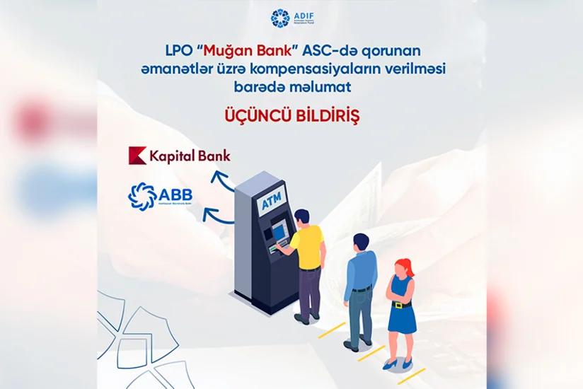 “Muğanbank”ın əmanətçilərinə kompensasiyaların ödənilməsi üçün banklar müəyyən olunub