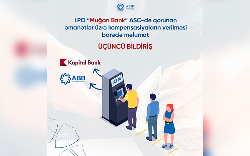 “Muğanbank”ın əmanətçilərinə kompensasiyaların ödənilməsi üçün banklar müəyyən olunub 