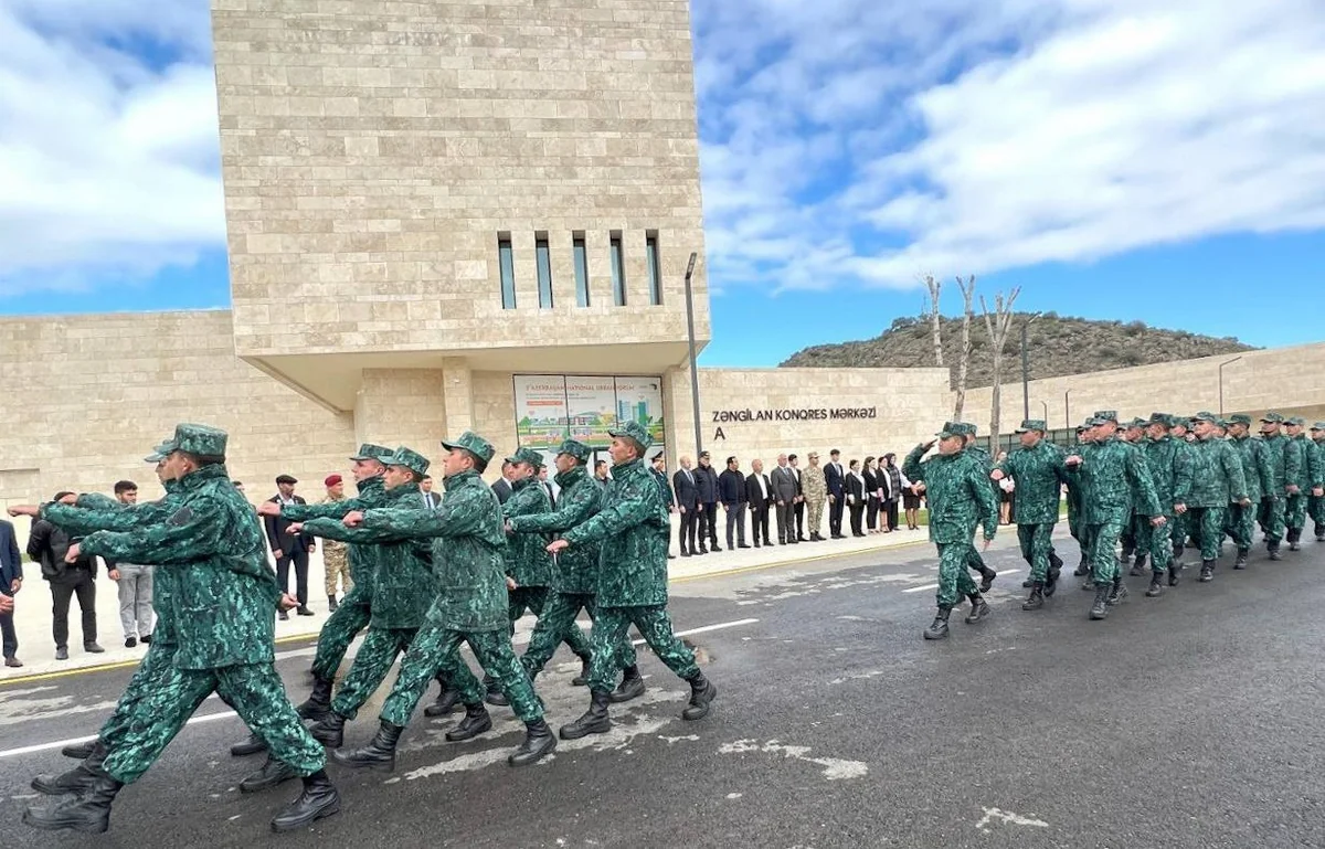 Zəngilanda hərbçilərin yürüşü keçirilib