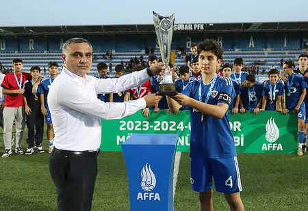 AFFA U-15 Liqasının qalibləri mükafatlandırılıb