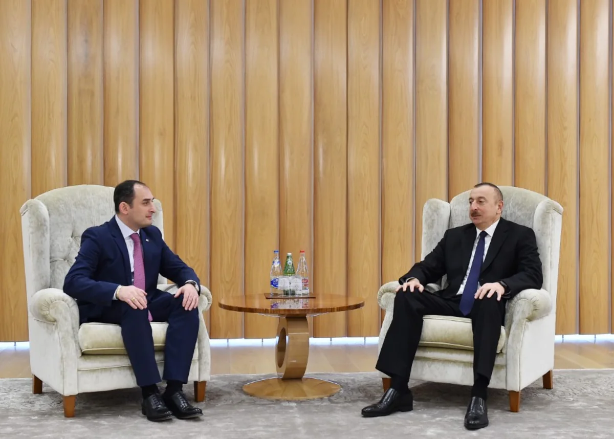 President Ilham Aliyev meets with Georgian first vice prime minister