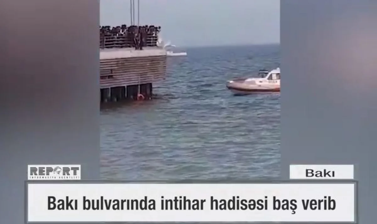 Bakı bulvarında intihar hadisəsi baş verib - VİDEO