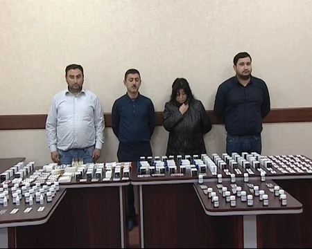 Azərbaycana külli miqdarda psixotrop tərkibli dərman preparatlarını keçirən dəstənin üzvləri saxlanılıb