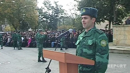 ​Cəlilabadda gənc sərhədçilərin andiçmə mərasimi keçirilib