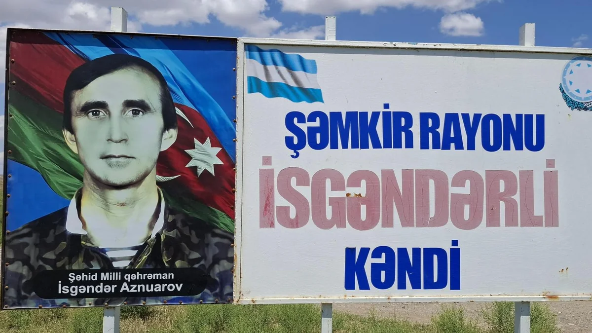 Şəmkirdə Milli Qəhrəmanın adını daşıyan kənddə içməli su problemi həll olunub