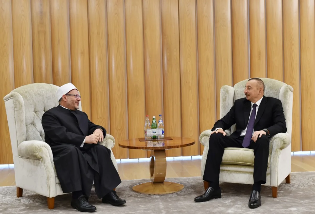 President Ilham Aliyev receives Egypt's grand mufti