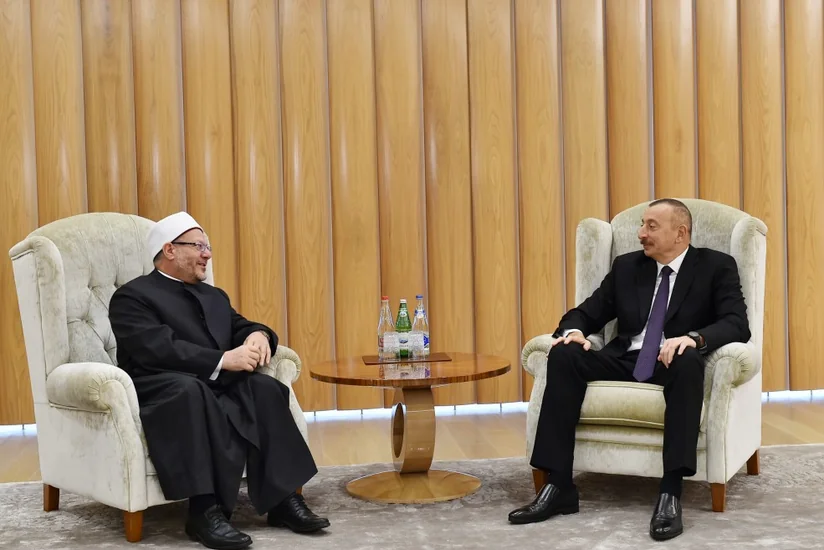 President Ilham Aliyev receives Egypt's grand mufti