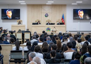 Məhkəmədə nümayiş olunan videomaterialda David İşxanyan Qarabağın Ermənistana birləşdirilməsini əsas məqsəd adlandırıb
