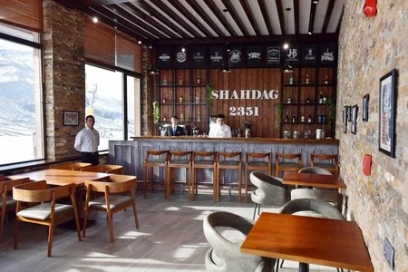 President Ilham Aliyev and first lady Mehriban Aliyeva viewed work done at Shahdag Tourism Center