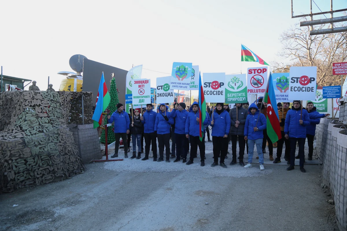 Protest action on Khankandi-Lachin road enters its 20th day