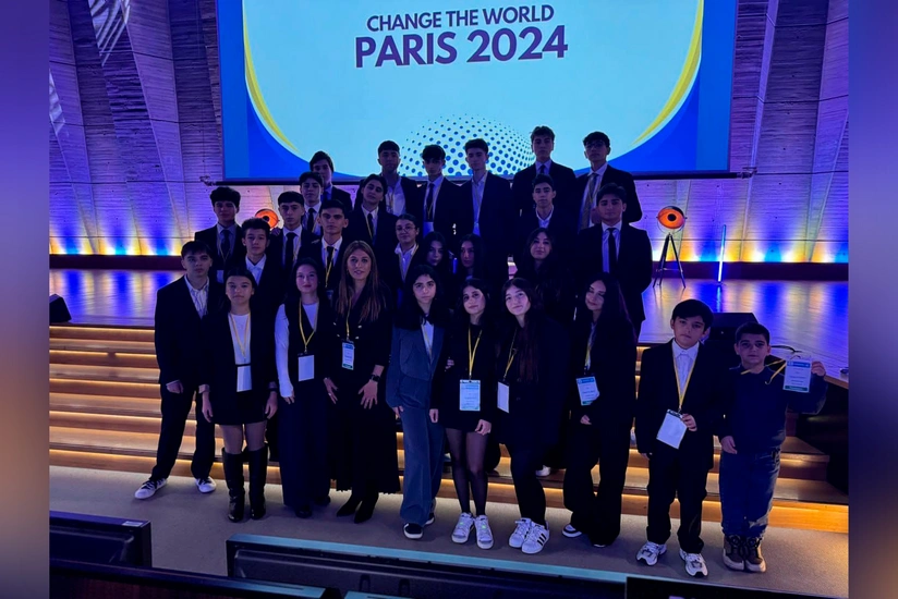 Azərbaycanlı şagird və tələbələr UNESCO-nun qərargahında qlobal problemləri müzakirə ediblər