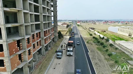 Aşağı Güzdək avtomobil yolu yenidən qurulur