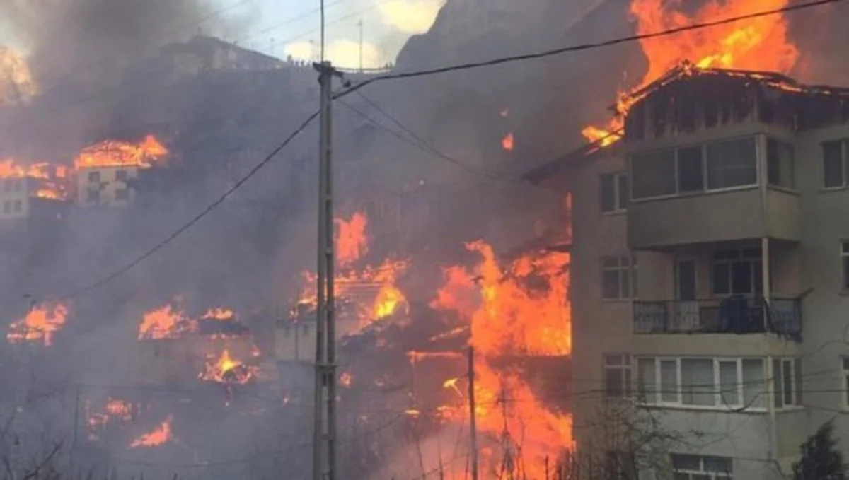 В Турции сгорели 50 домов