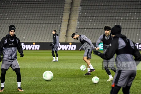 Qarabağ Gentlə oyun öncəsi son məşqə çıxıb
