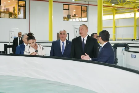 Prezident “NərəMİZ” balıqyetişdirmə zavodunun istehsalat prosesi ilə tanış olub - YENİLƏNİB