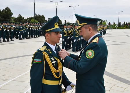 DSX Akademiyasının gənc zabitləri Sərhədçi zabit andı”nı qəbul edib