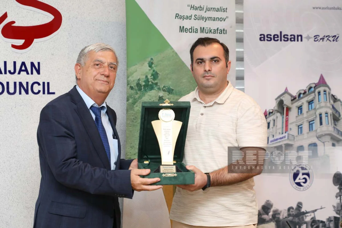 Reportun əməkdaşı hərbi sahədə səmərəli fəaliyyətinə görə mükafatlandırılıb