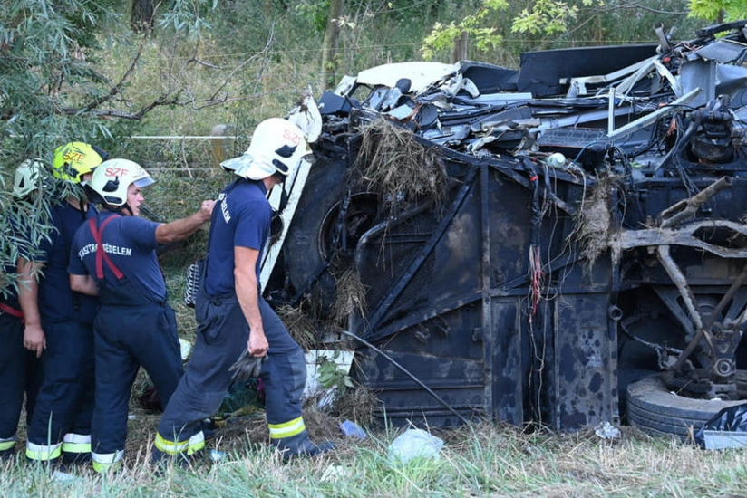 Eight people killed, dozens injured in Hungary bus crash
