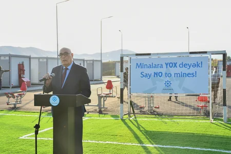 ANAMA-nın minatəmizləmə komandaları arasında futbol turnirinin final oyunu keçirilib