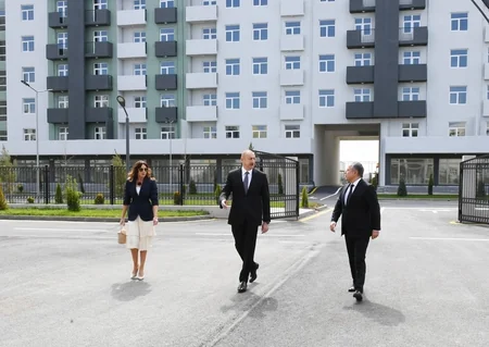 İlham Əliyev və Mehriban Əliyeva Hövsan yaşayış kompleksinin açılışında iştirak edib - YENİLƏNİB