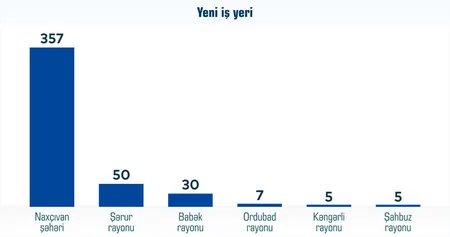 Bu il Naxçıvanda 454 yeni iş yeri açılıb