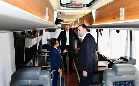 Prezident İlham Əliyev və Baş nazir İrakli Qaribaşvili Qəbələ regional “ASAN xidmət“ mərkəzində olublar