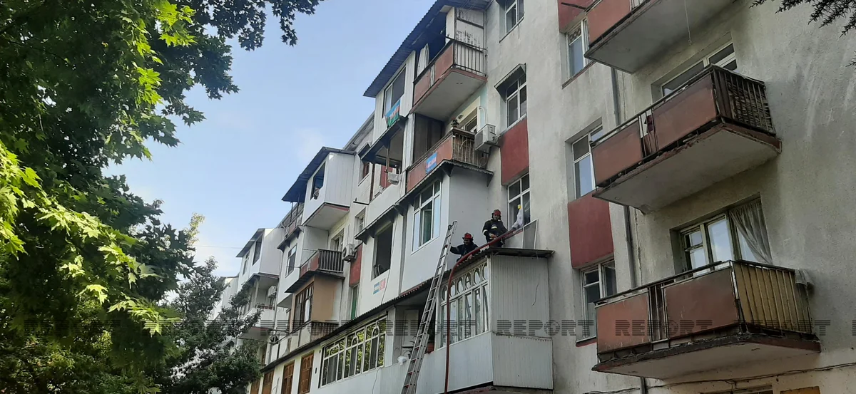 Mingəçevirdə yaşayış binasında yanğın olub