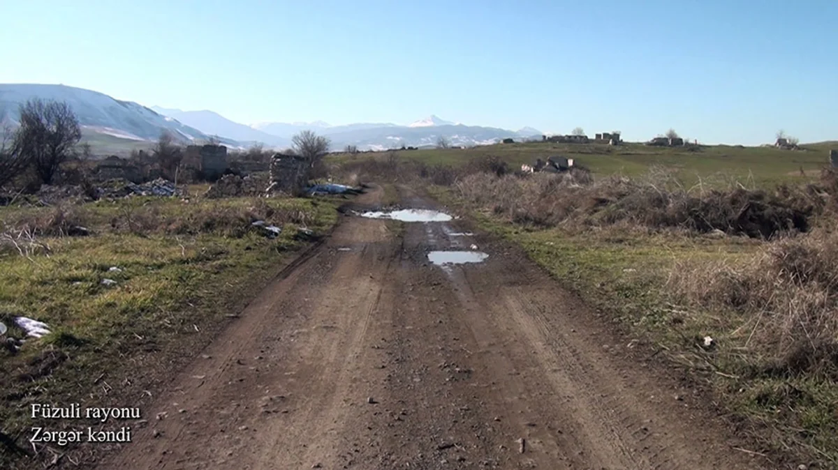 Кадры из села Зергер Физулинского района