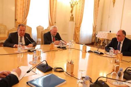 Foreign Ministers of Russia, Azerbaijan and Armenia meet with OSCE Minsk GROUP co-chairs