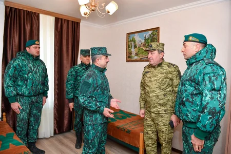 В воинской части ГПС в Джебраиле сданы жилые дома для пограничников