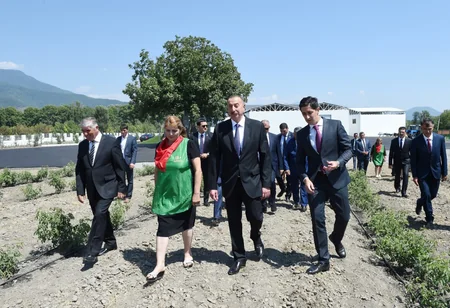President Ilham Aliyev viewed rose oil plant of AzRose LLC